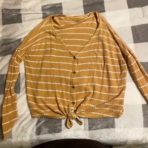 American Eagle relaxed fit/oversized striped top